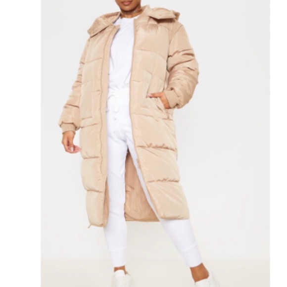 Long puffer jacket plt Clearance